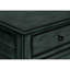 Table d'appoint de style transitionnel - Finition en placage bleu, pratique pour la chambre à coucher, placage de 25 pouces de hauteur, bois massif et fabrication