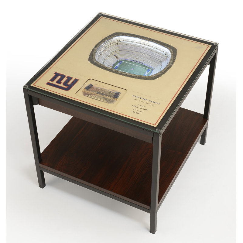 Husik NFL 25-Layer StadiumViews Lighted End Table, New York Giants