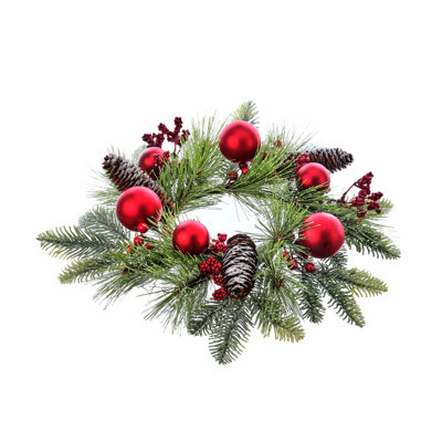 12 " Mixed Greenery Wreath
