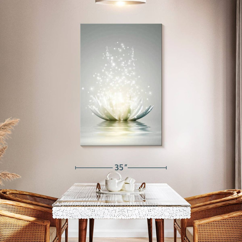 Sur toile, H 32 po x l 48 po x P 1,25 po