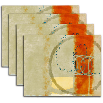 Napperon abstrait en polyester
