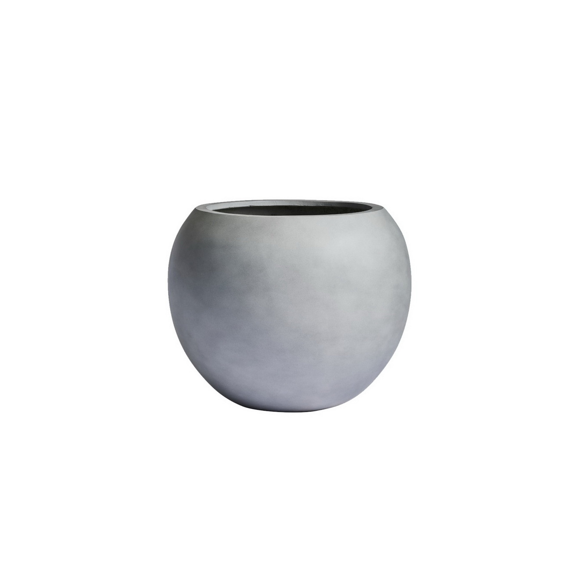 Dorlis Fiberstone Pot Planter, Gray, 17" H x 21" W x 21" D