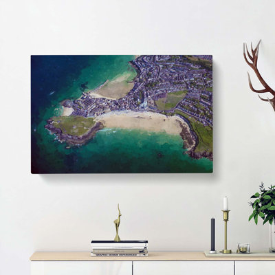 View Of St Ives In Cornwall - Wrapped Canvas