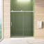 Porte de douche sans cadre, porte de douche coulissante, avec cabine de douche en verre trempé épais de 5/16 po (8 mm) de qualité supérieure, couche facile à nettoyer double face