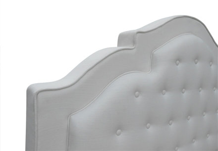 Sheila Upholstered Headboard, King, Bella Black Performance Velvet, Brown Mahogany