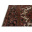 Tapis décoratif en laine rouge brique rouge de conception unique 10 pi 1 po x 13 noué à la main des années 1980