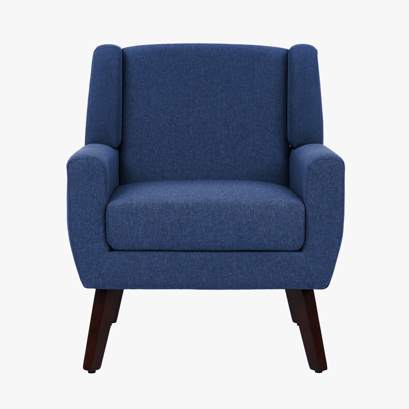 Stephanny Upholstered Armchair, Blue Linen