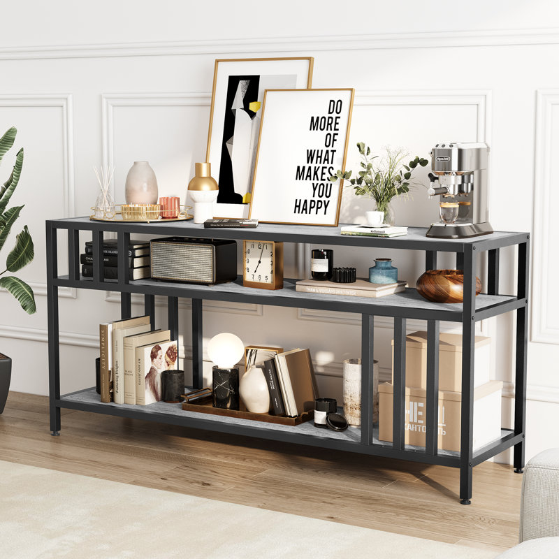 58"/65" TV Stand for TV up to 65/75 Inches, 28.4"H x 65.8"W x 15.8"D, Gray