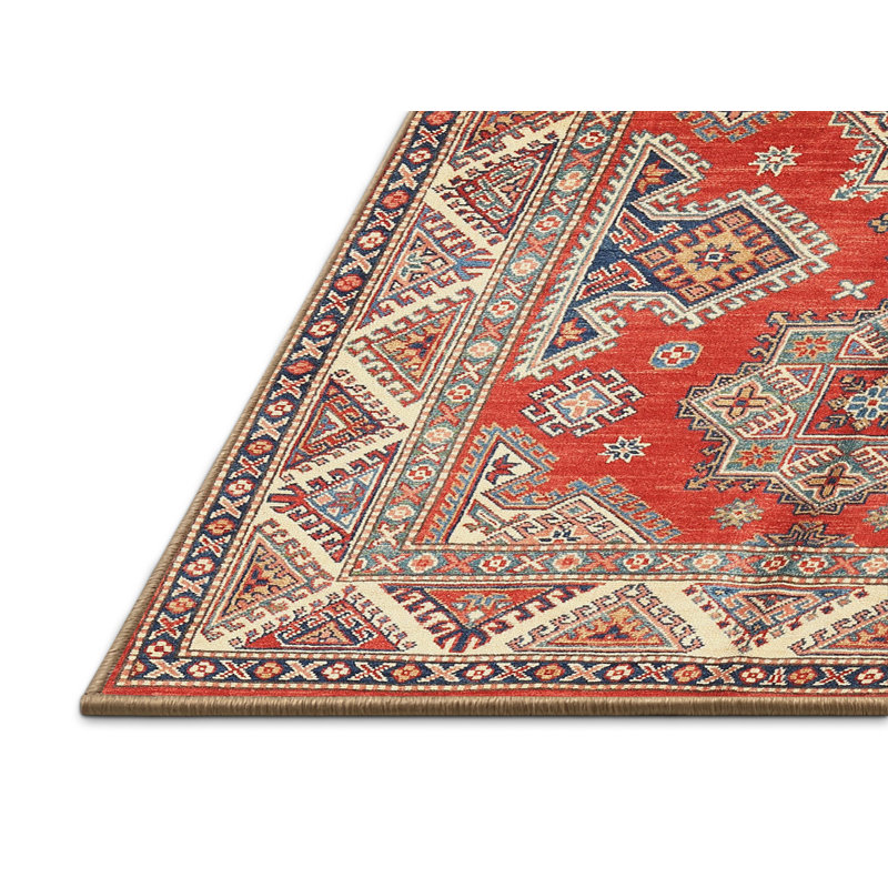 Tapis orange Southwestern, Rectangle 5 pi x 8 pi