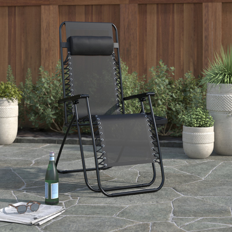 Chaise zéro gravité inclinable et pliable Libertad, Noir
