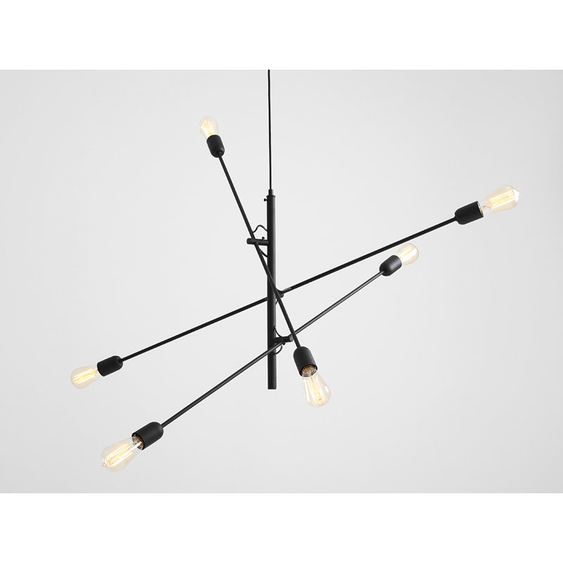 Twigo 6 - Light Unique/Statement Pendant, Black