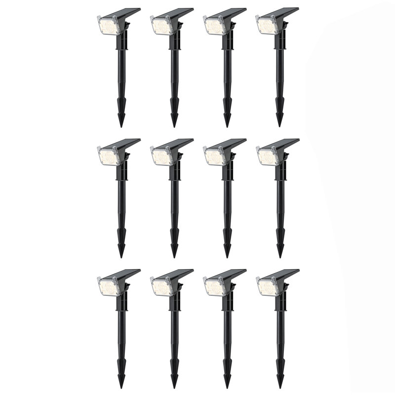 Solar Path Lights, Adjustable 2-in-1 Wall/Ground Light