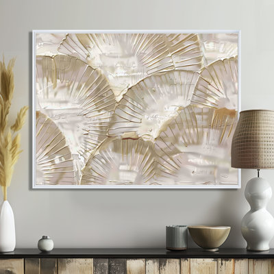 «White and Beige Bohemian Mandala Simplicity - Boho Mandala Decor, impression murale