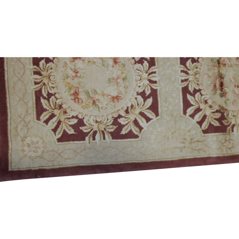 Handmade Silk and Wool Area Rug