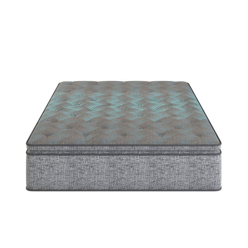 Restonic Comfort Care Hybrid Euro Top Mattress, Individual Pocketed Coil Mattress , Plush Comfort, Twin, 3.1"