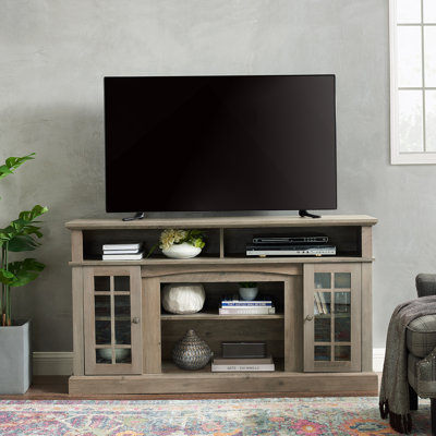 Meuble télé polyvalent avec beaucoup de rangement, idéal pour l'organisation des médias et pour améliorer l'esthétique du salon