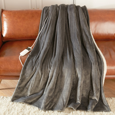 Soft Sherpa Heated Electric Blanket with Control