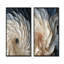 Plume blanche et bleue en spirale I - ensemble de 2 décorations murales géométriques abstraites-1535896741-1535896743