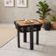 Table de bout d'extérieur pour patio avec corde et structure en métal-133396987