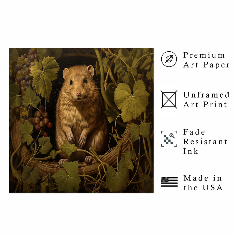 Animaux, animaux William Morris, H 12 po x l 12 po