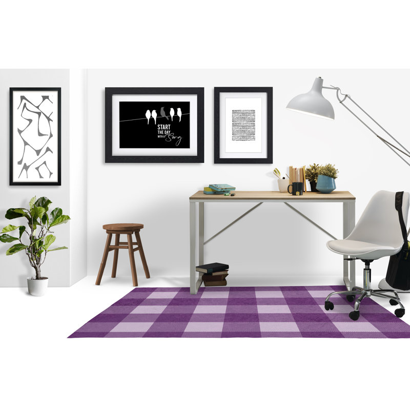 Tapis de chaise rectangulaire Chico, L 36 po x L 60 po, Améthyste