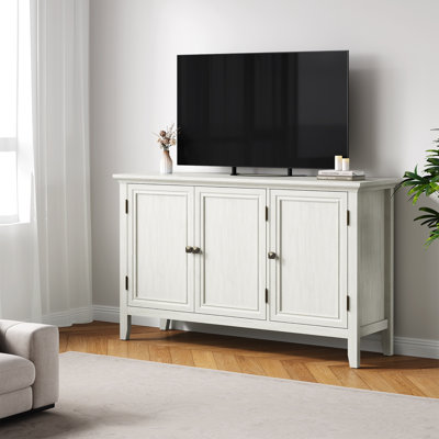 Buffet Cabinet with Doors and Adjustable Shelves, Bohemian Sideboard, Wood Credenza Cabinet Organizer for Bedroom, Living Room, Dining Room, Hallway,