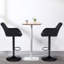 Swivel Upholstered Adjustable Height Counter Stool with Metal Frame-1994908338