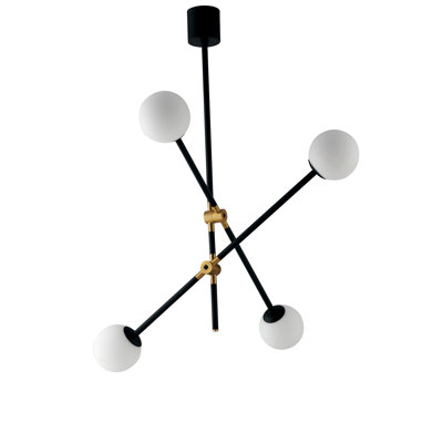 Enoch 4 - Light Black/Brushed Gold Unique/Statement Pendant