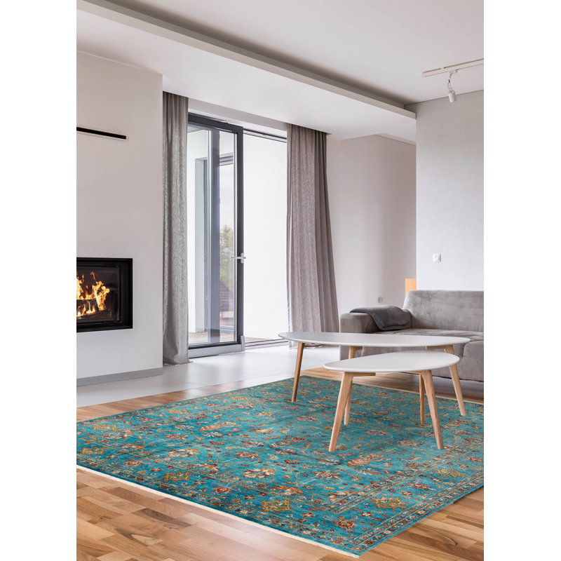 Tapis Ersari Turquoise Moderne 9'1" x 11'6"