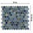 Hudson 1" Hex Atlantis 11-7/8" x 13-1/4" Porcelain Mosaic Floor and Wall Tile-71134623