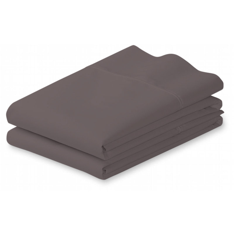 Taies d'oreiller 100% coton, Taie d'oreiller pour taille de lit double / grand, Gris