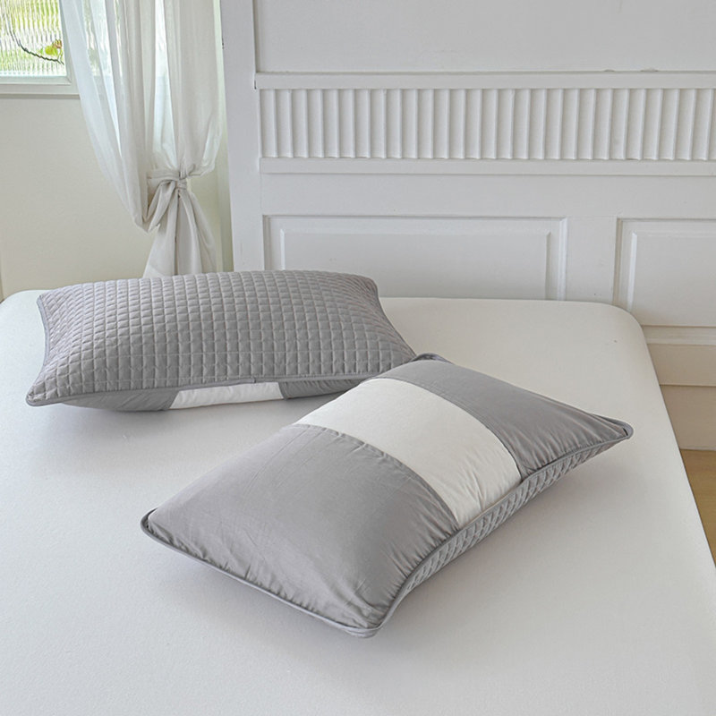 Taie décorative matelassée - Demi-enceinte - Gris, Gris