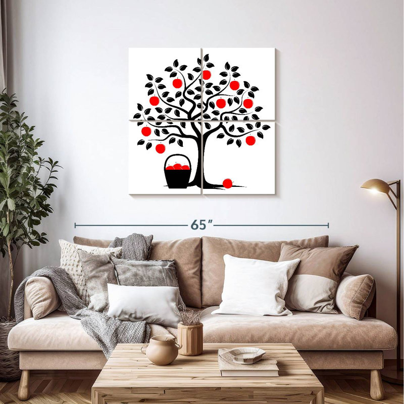 Harnek Red Apple Harvest, 38" H x 38" W