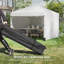 Tente à auvent escamotable 10 pi x 10 pi Outsunny-98253427
