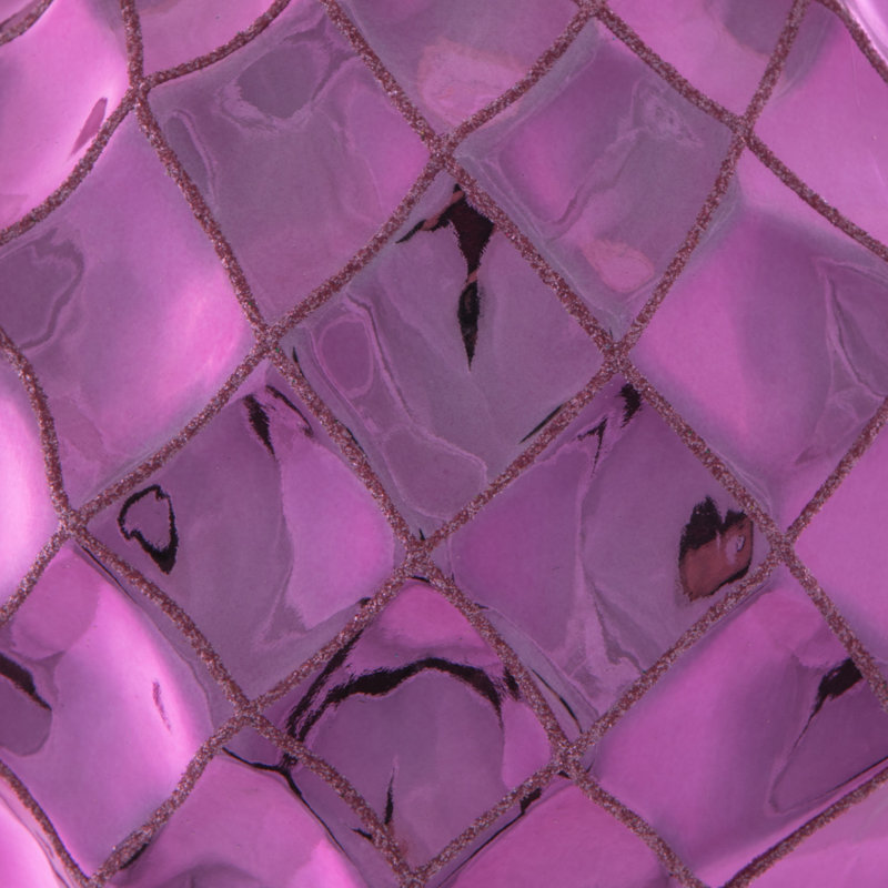 Ornement en forme de boule brillante, Mauve