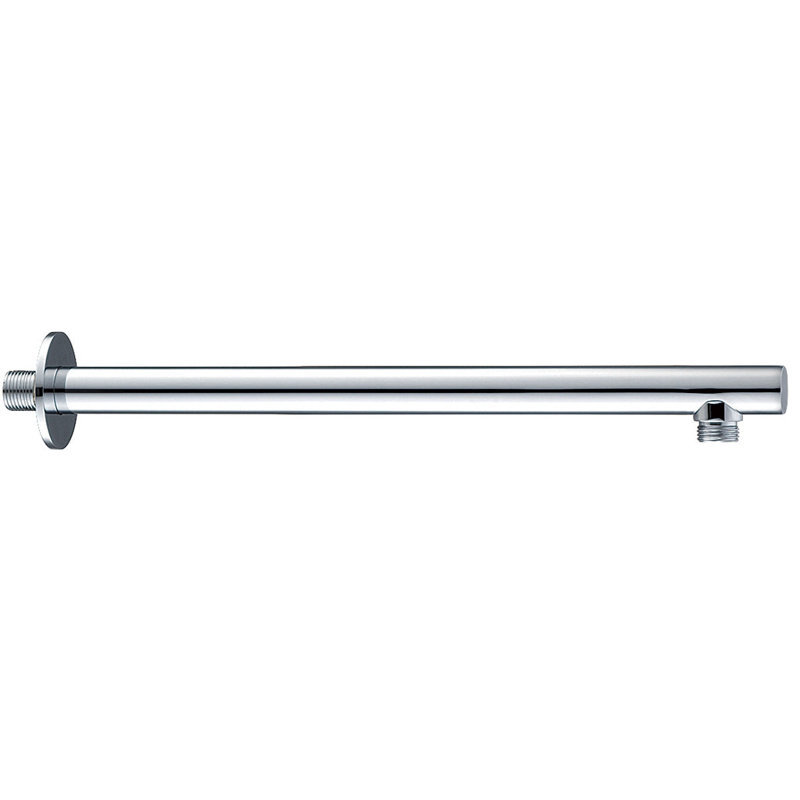 Bras de douche rond en laiton DAX, Chrome