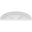 Fronton elliptique en PVC de qualité architecturale à 3 rayons l 24 po x H 7 po x P 2 po-41854445