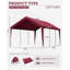 Housse de remplacement pour auvent pour abri d'auto avec coussins sphériques (cadre non inclus)-118023944-118023952