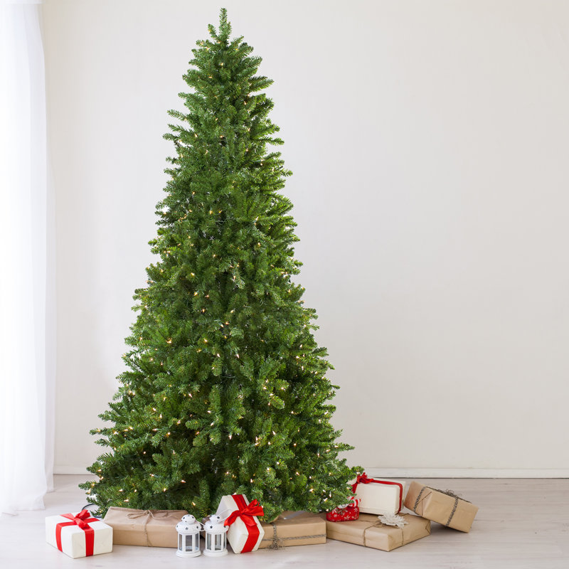 Arbre de Noël artificiel pin 12 pi avec lumières claires 12 pi