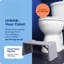 Foldable Toilet Stool For Travel, 7" Height, Grey
