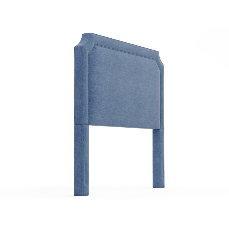 Tête de lit tapissier Waneeta, Grand, Bleu