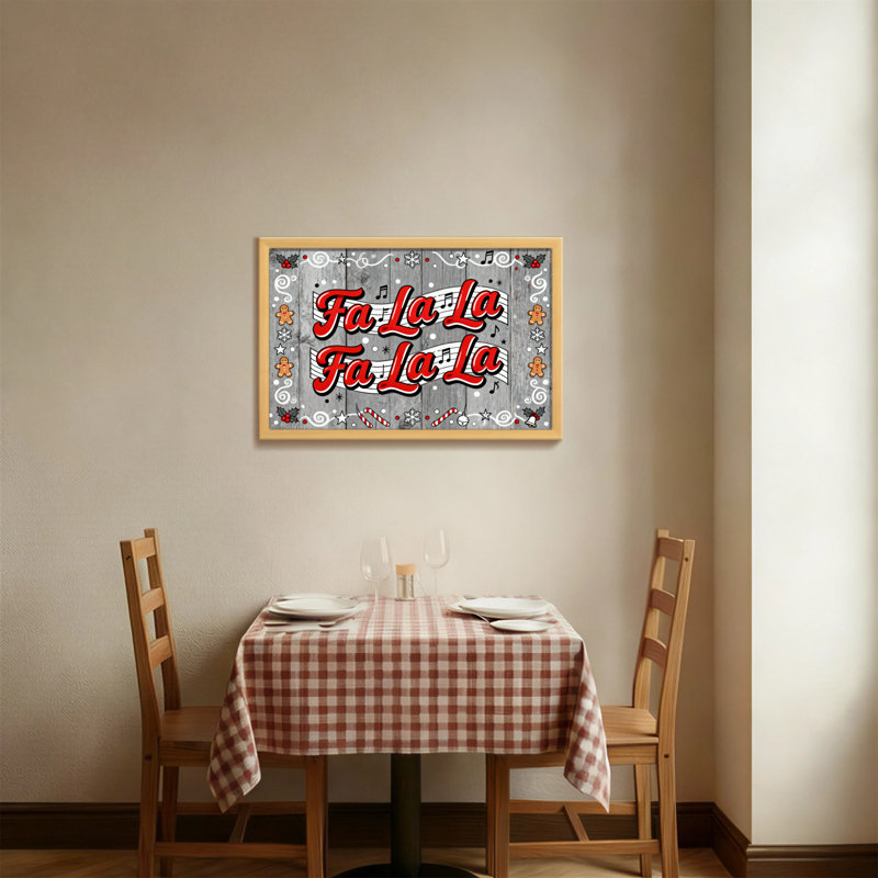 Notes de musique de Noël Fa La La Fa La La Christmas