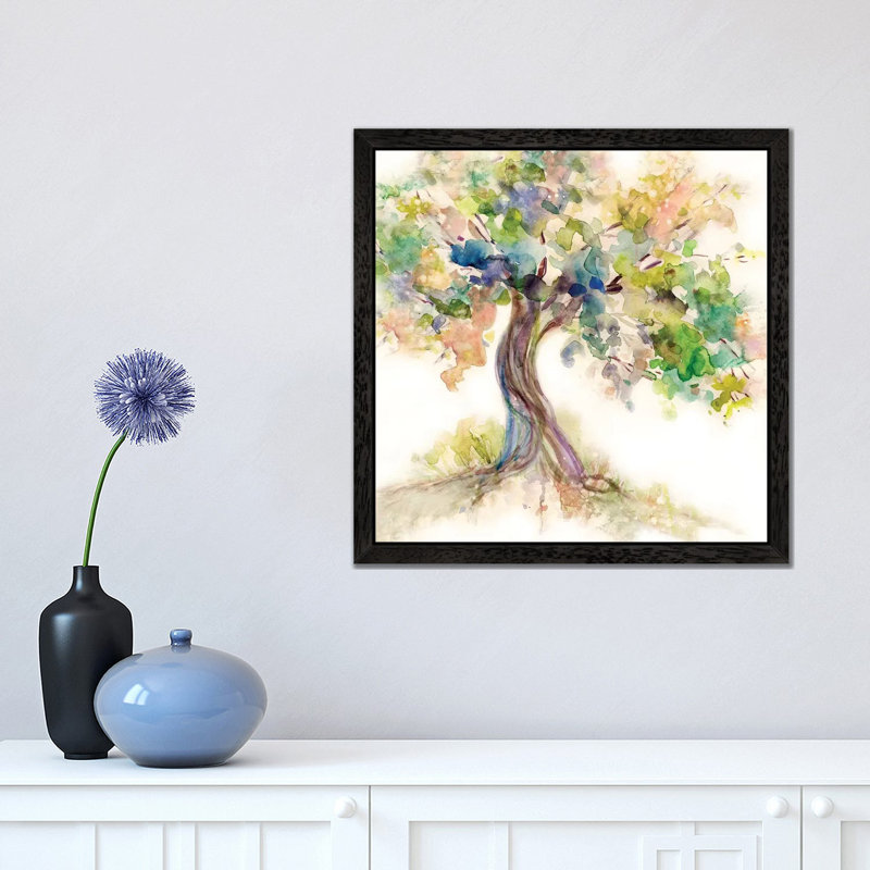 Tree Of Life by Carol Robinson - Painting on Canvas, 66.04 cm H x 66.04 cm W, Black Framed