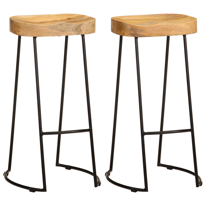 Bar Stools Solid Mango Wood