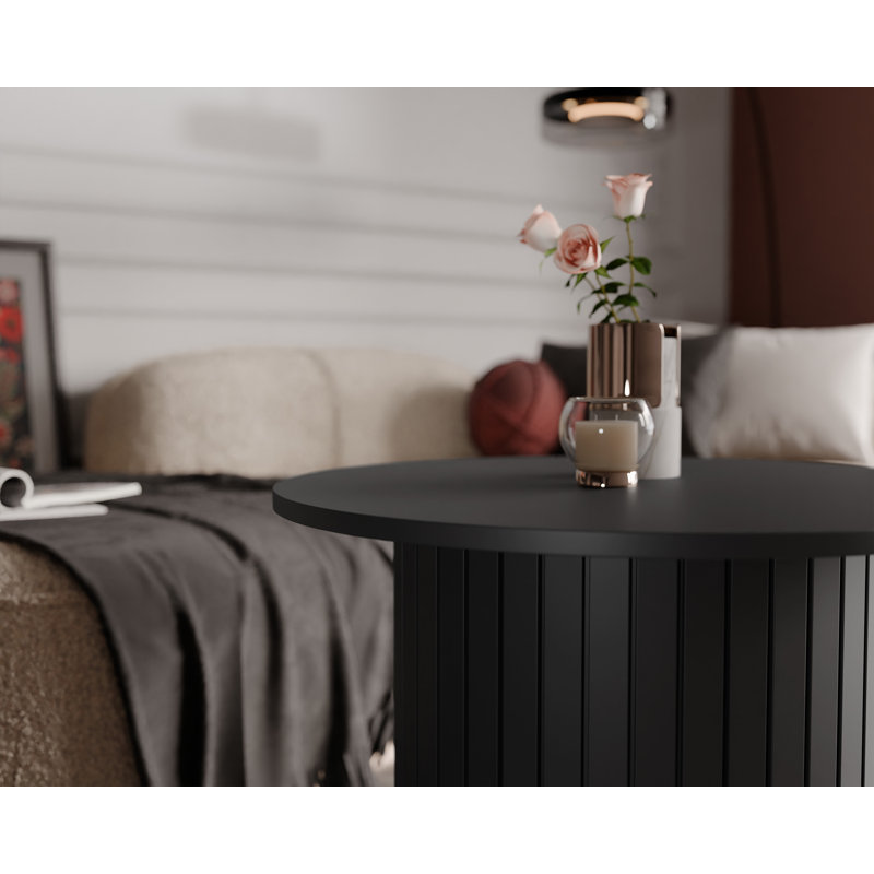 Tashon Coffee Table with Storage, Black