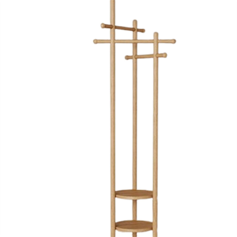 Porte-chapeau rotatif en bois massif, Jaune