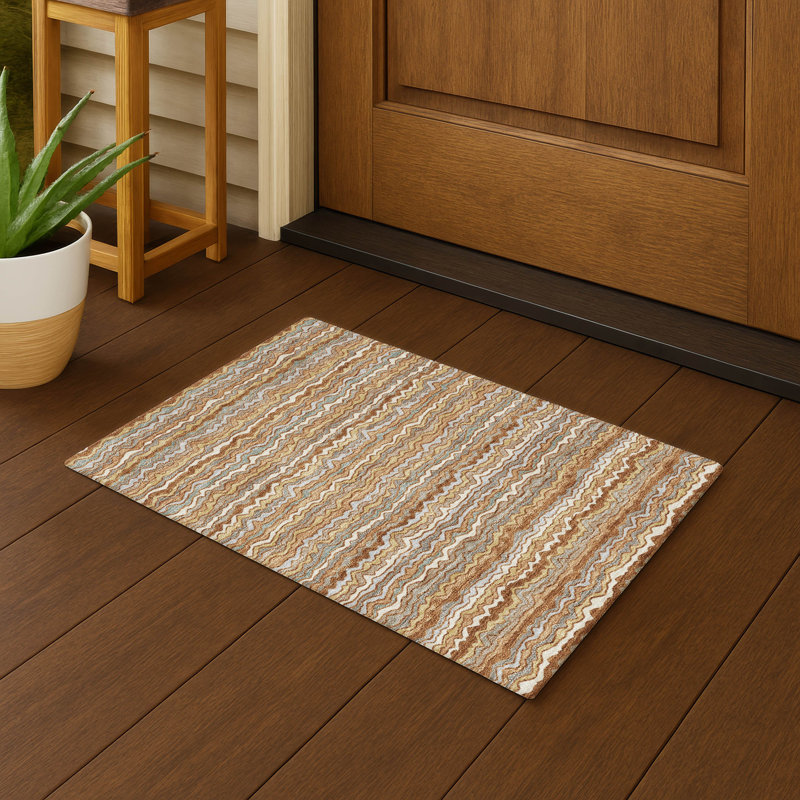 Tapis intérieur / extérieur lavable à la machine Chantille ACN2436, Paprika, 1 pi 8 po x 2 pi 6 po
