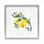 «Lemons with Blossoms & Berries», reproduction sous verre encadrée, design par Livi Finn