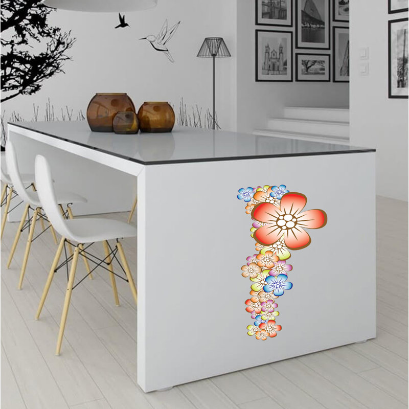 Plants & Flowers Wall Decal, 22" H x 48" W