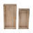 Modern Set of 2 Metal Relica Hammered Trays - 18" x 9" x 3"